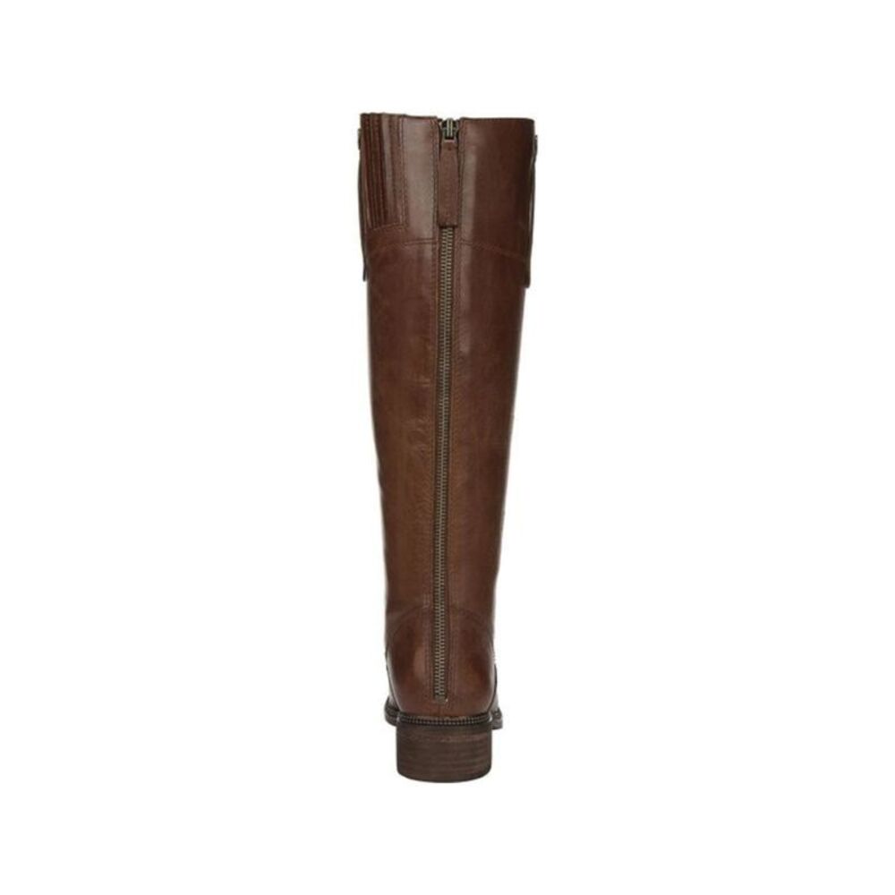 FRANCO SARTO Womens Brown Equestrian Pull Tabs Becky Leather Riding Boot 6 M WC - Picture 3 of 3